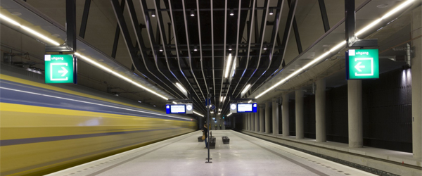 Hunter Douglas produces tailored acoustic ceiling for Delft underground station