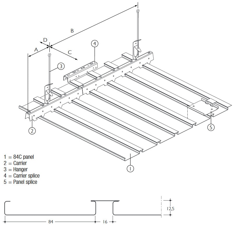 Linear Closed 84c Ceiling Hunter Douglas Architectural