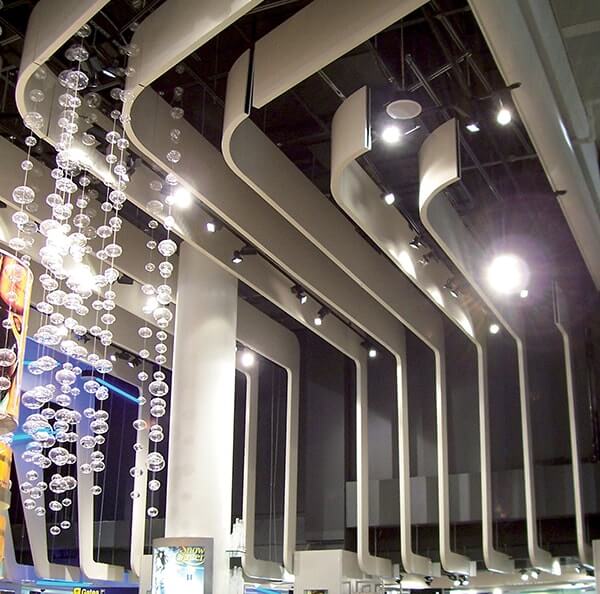 Single Baffles 002 - Curved Ceiling Baffle | CSI Creative