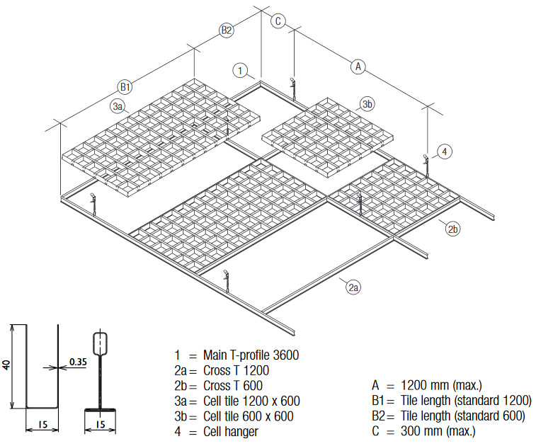 Cell Ceiling Tiles Hunter Douglas