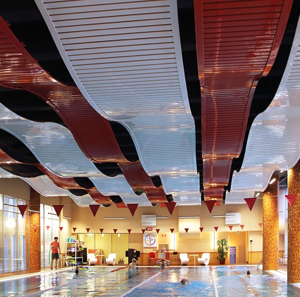 Interior Metal Curved  Ceilings  Hunter Douglas