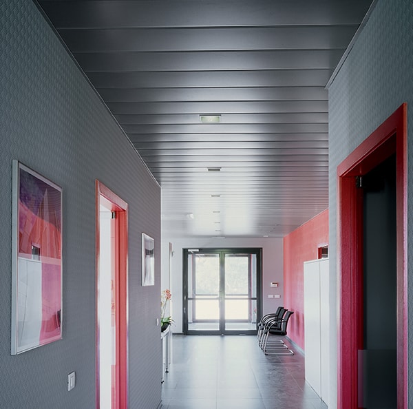 interior metal Linear Closed Ceilings