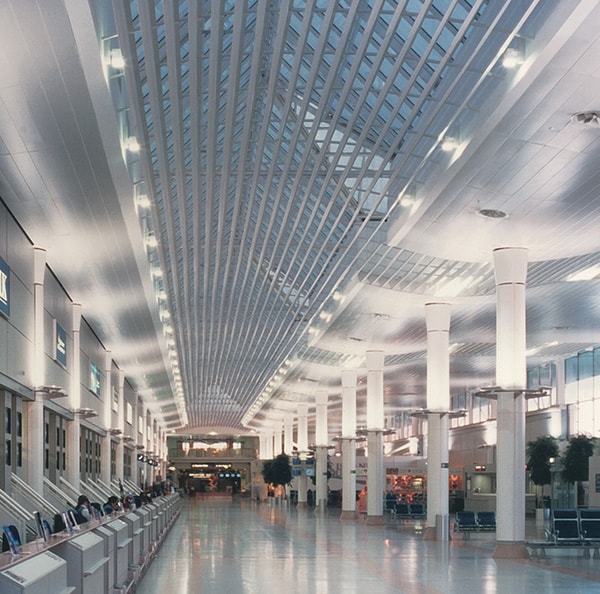 interior metal Linear Closed Ceilings