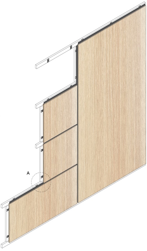 wood veneer wall panel system